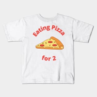 Eating Pizza for two Kids T-Shirt